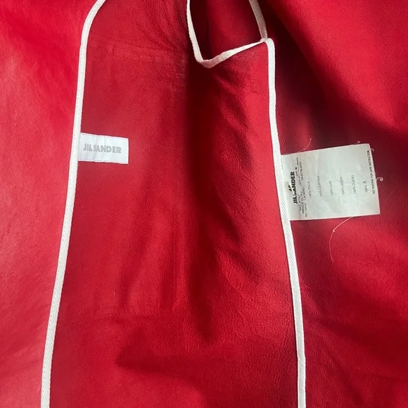 Jil Sander Vintage 2000’s leather motorcycle jacket